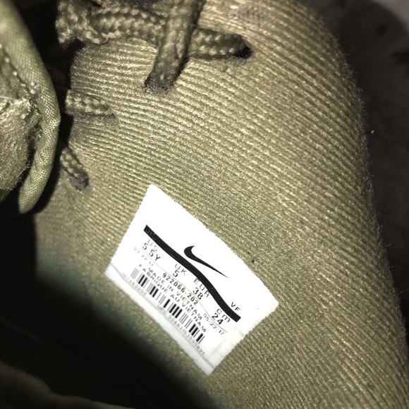 Green Suede Air Force 1st - Picture 4 of 9